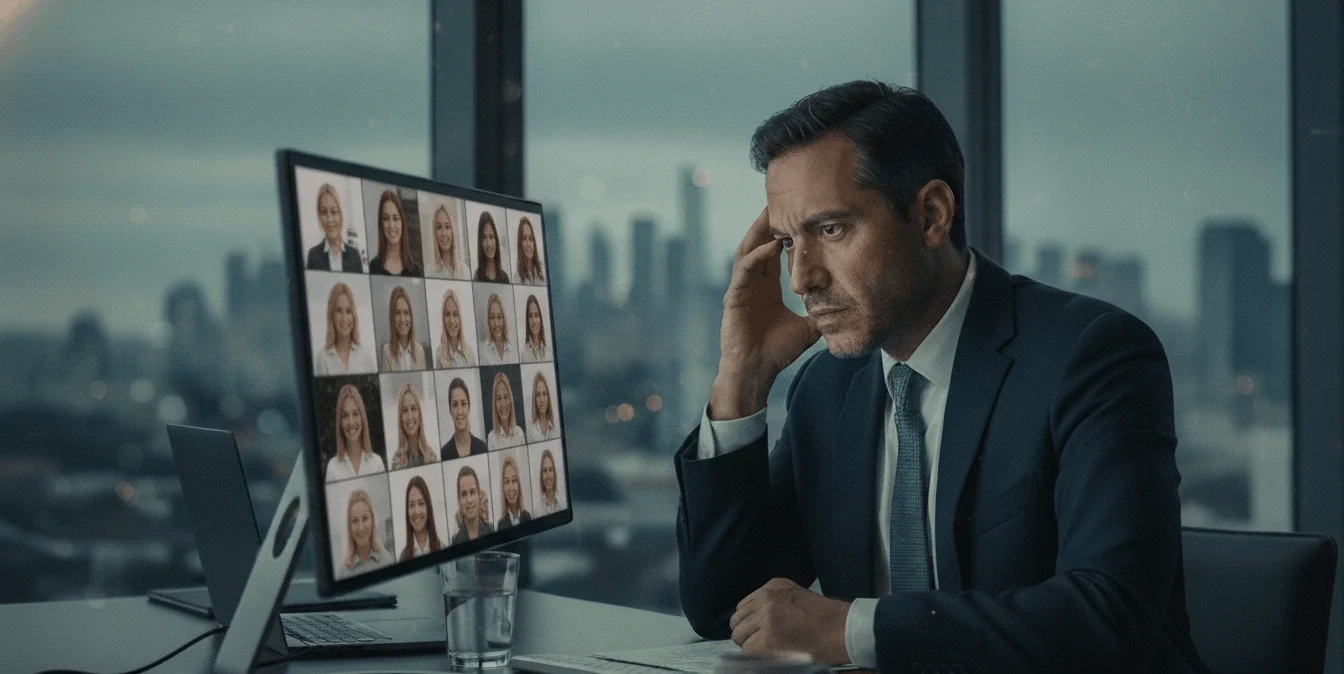 Ejecutivo frustrado en reunión internacional por su nivel de inglés